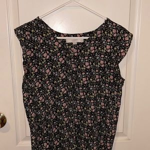 Loft petite flutter sleeve blouse - looks good for office or going out!